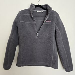 Vineyard Vines Sherpa Harbor 1/2-Zip Pullover Gray